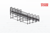 Estructura de tribuna modular con asientos Ringlock para 34 personas