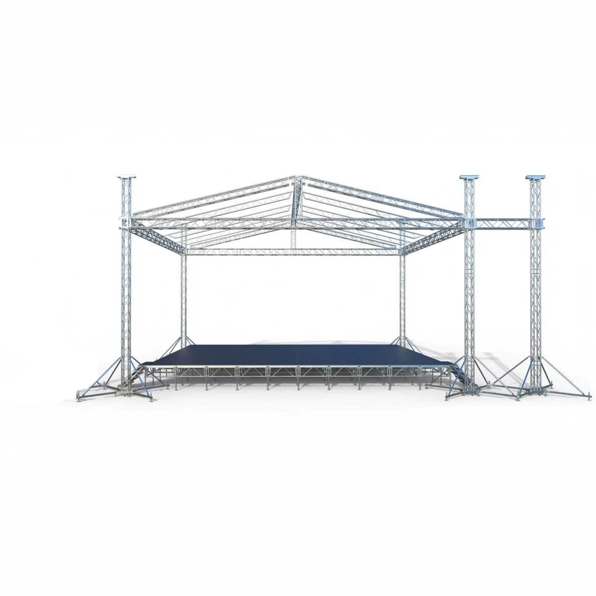 Techo de aluminio para escenario para luces profesionales 12x10x8m 6 pilares con 2m para altavoces colgantes2.png