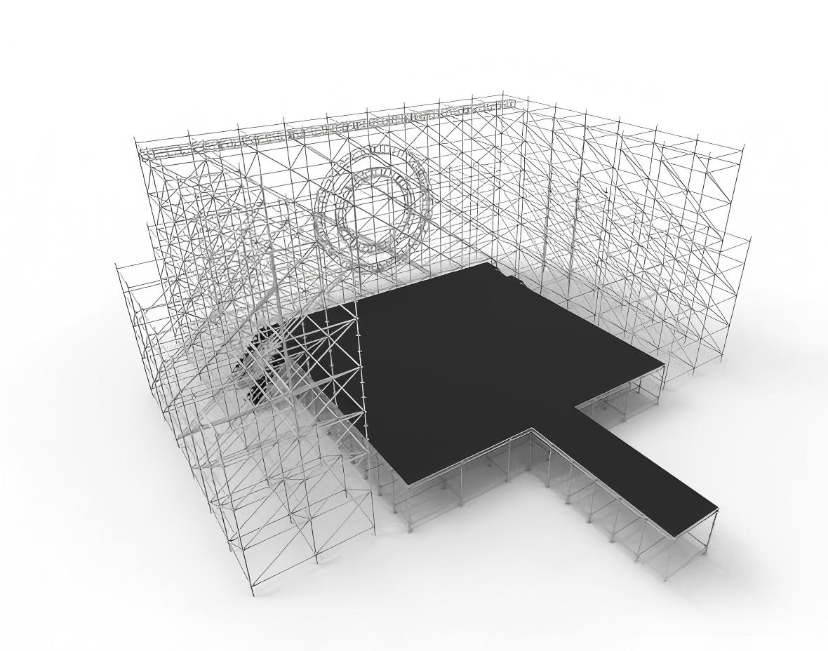 Escenario de concierto Ringlock de 12x10m con pista de aterrizaje de 2x6m.jpg