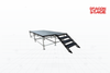 Plataforma de escenario Ringlock de acero de altura ajustable de 12,2 x 8,54 m con plataformas de madera de 4 x 8 pies y escaleras dobles