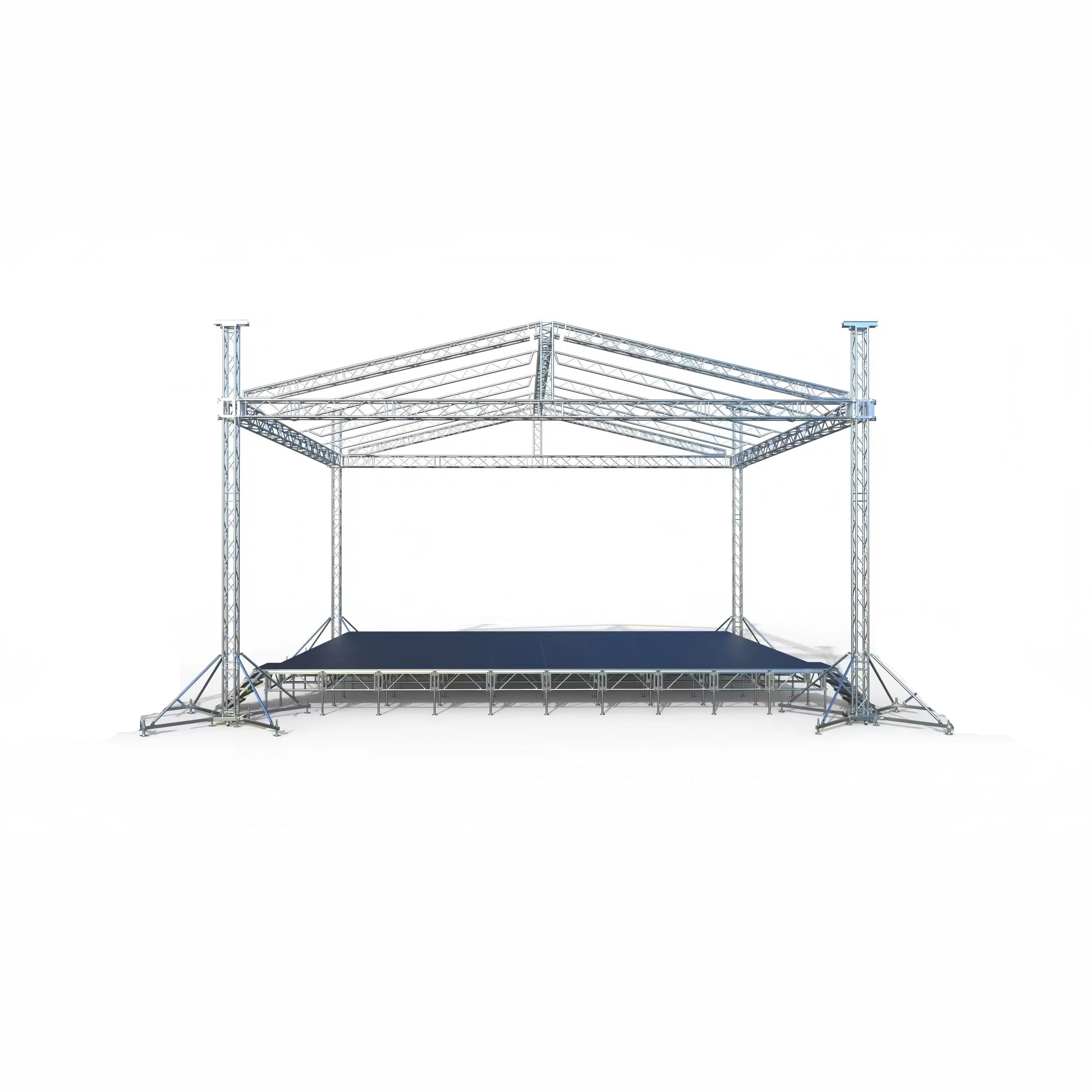 Techo de aluminio para escenario para luces profesionales 12x10x8m 6 pilares con 2m para altavoces colgantes3.jpg